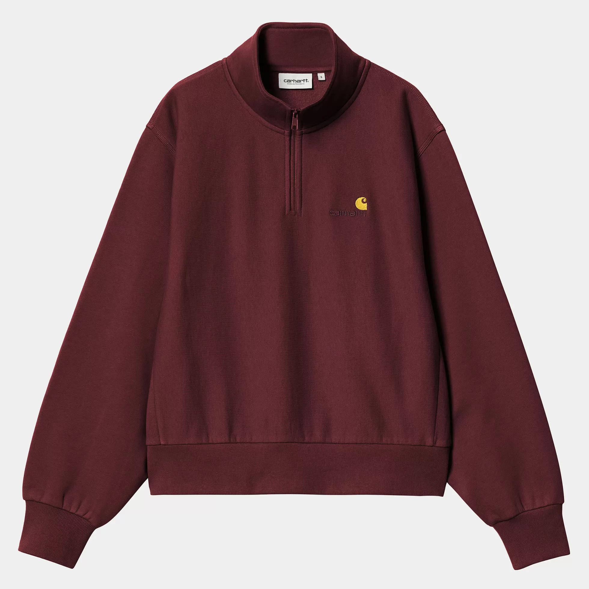 Sweats^Carhartt WIP W' American Script High Neck Sweatshirt Malbec