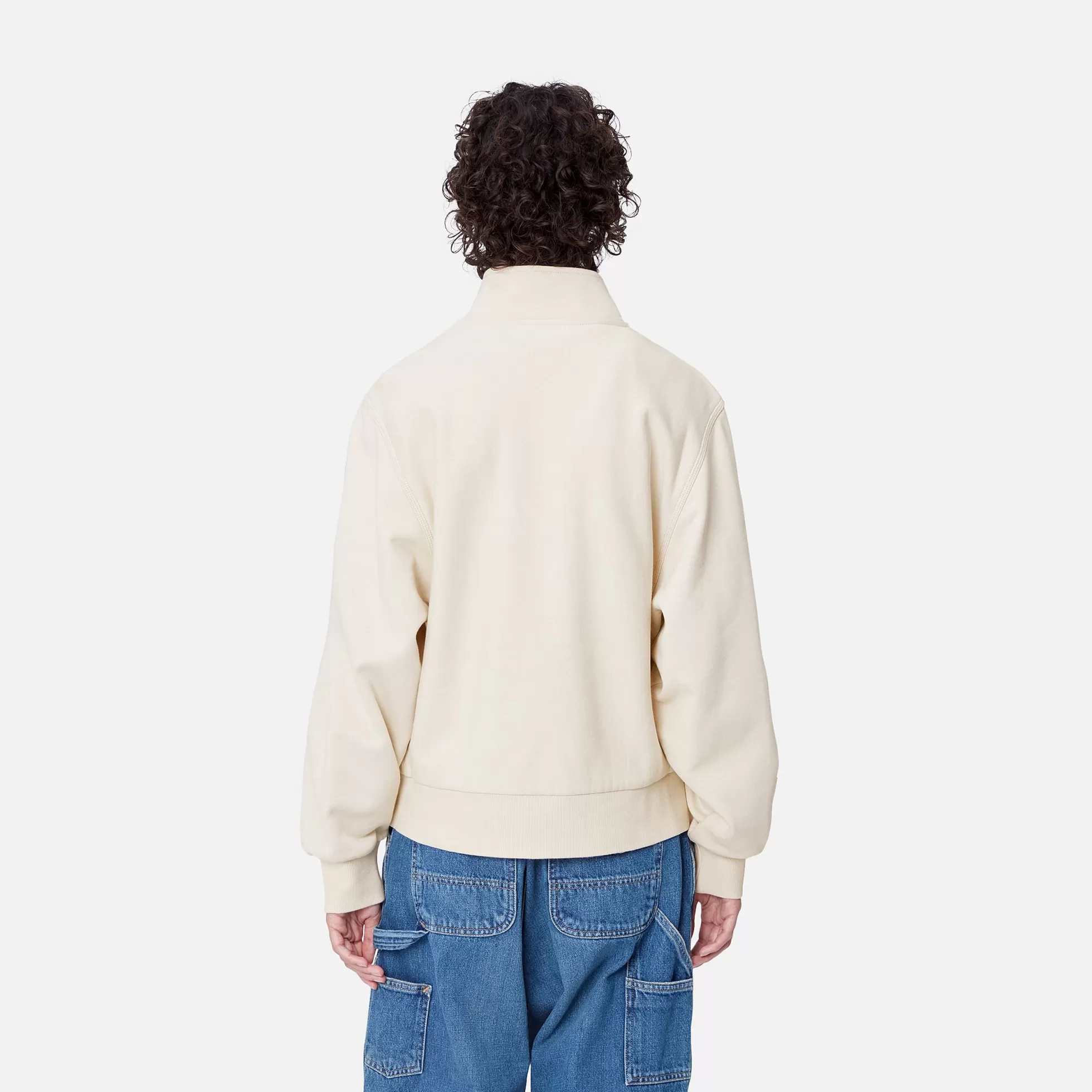 Sweats^Carhartt WIP W' American Script High Neck Sweatshirt Moonbeam