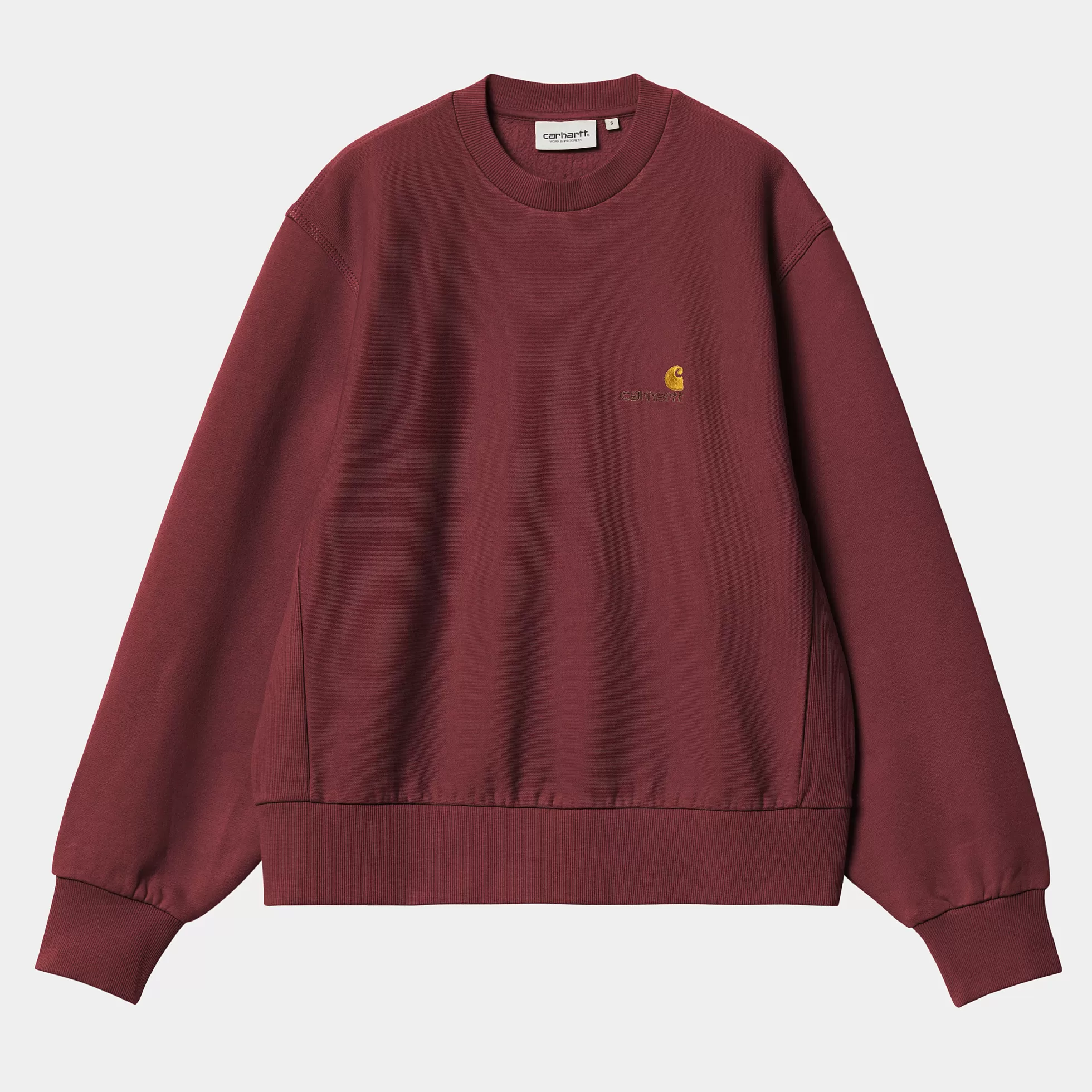 Sweats^Carhartt WIP W' American Script Sweatshirt Malbec