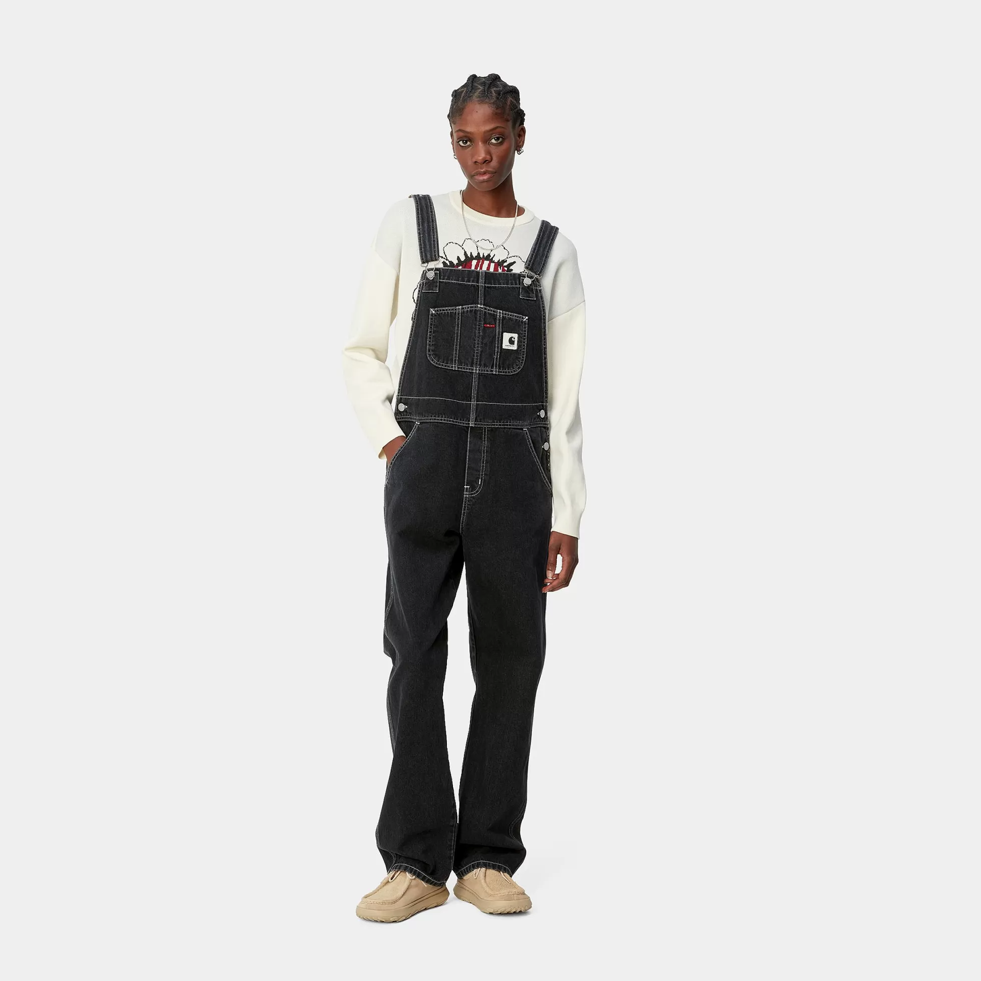 Denim | Salopettes^Carhartt WIP W' Bib Overall Straight Black