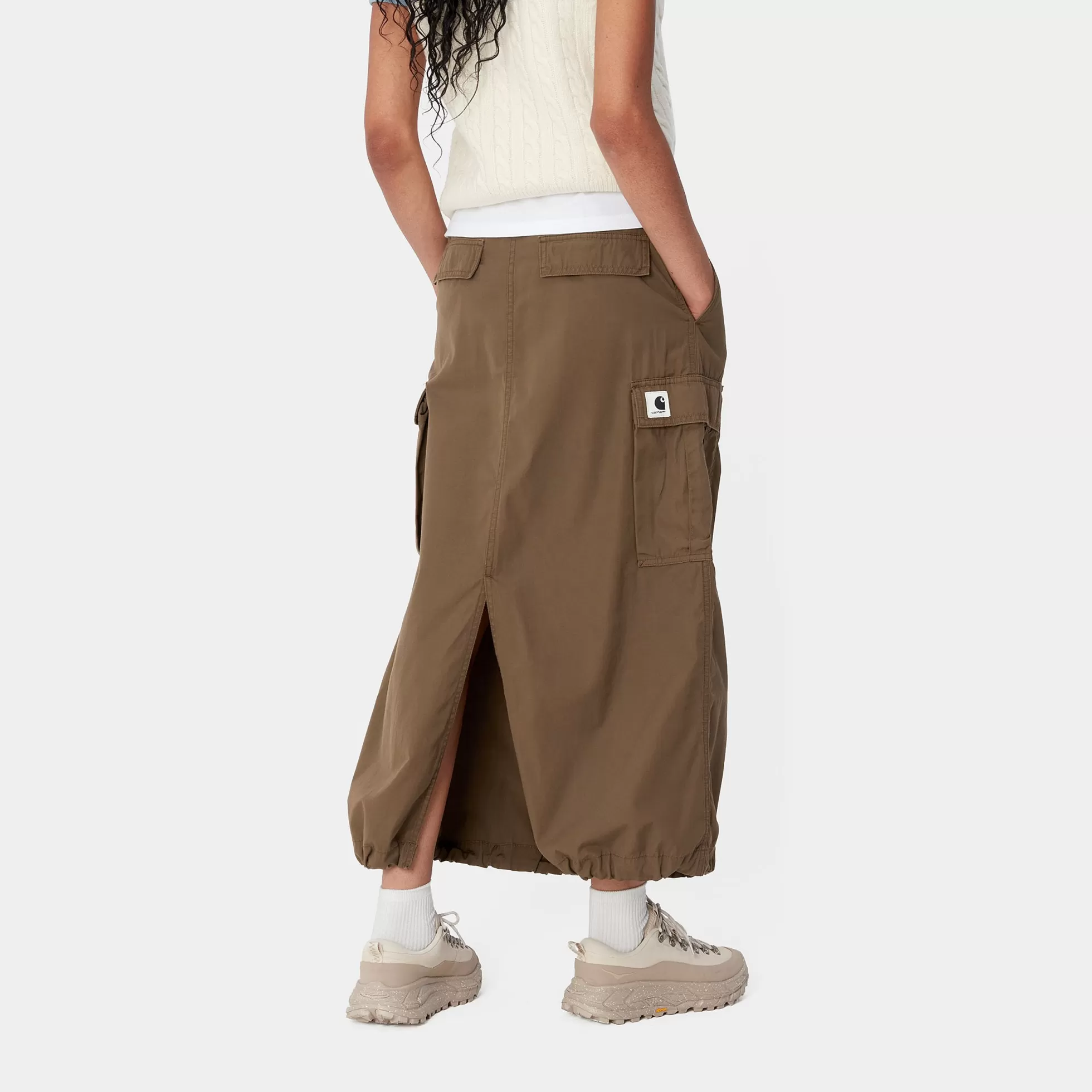 Robes & Jupes^Carhartt WIP W' Cargo Skirt Long Chocolate