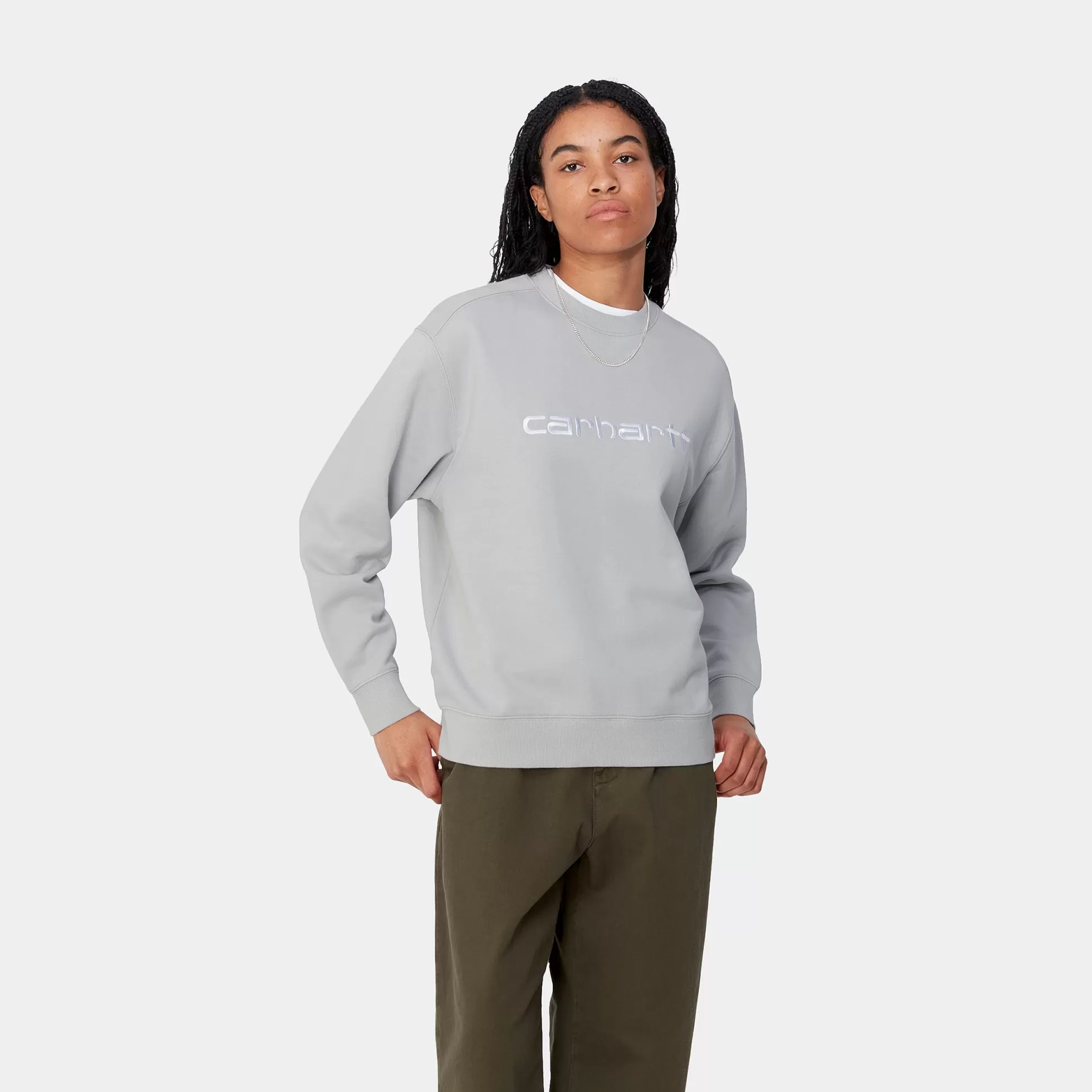 Sweats^Carhartt WIP W' Carhartt Sweatshirt Basalt / White