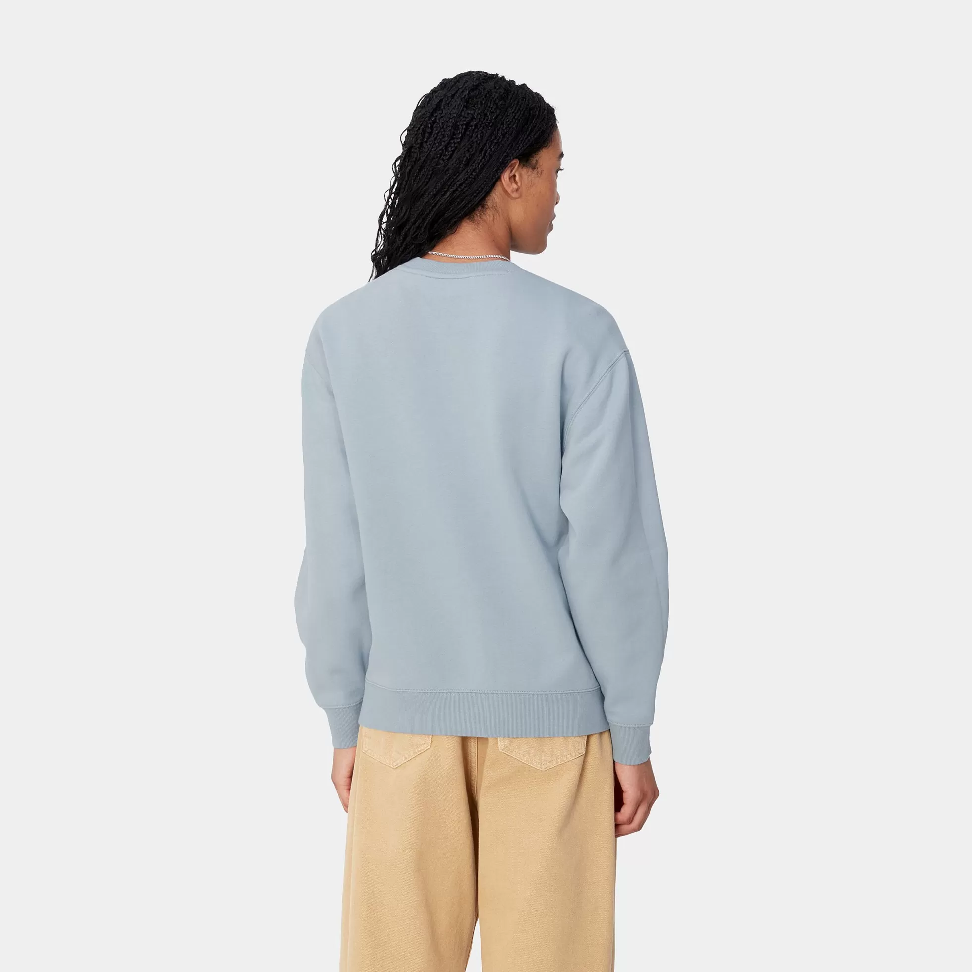 Sweats^Carhartt WIP W' Carhartt Sweatshirt Misty Sky / White