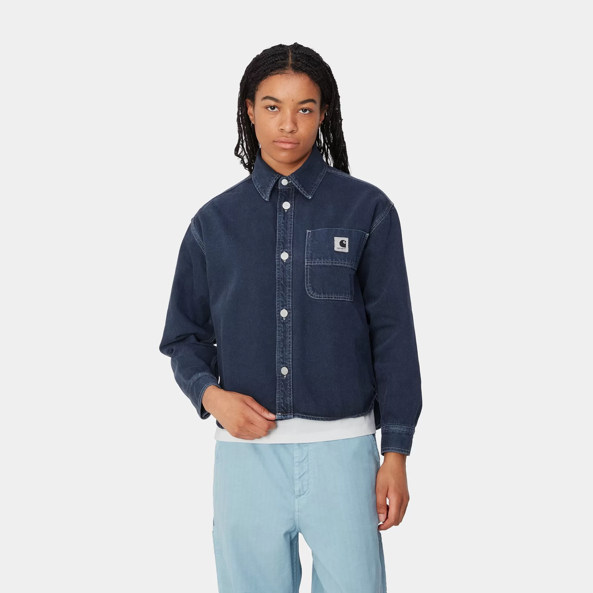 Vestes | Chemises^Carhartt WIP W' Georgia Shirt Jac Air Force Blue