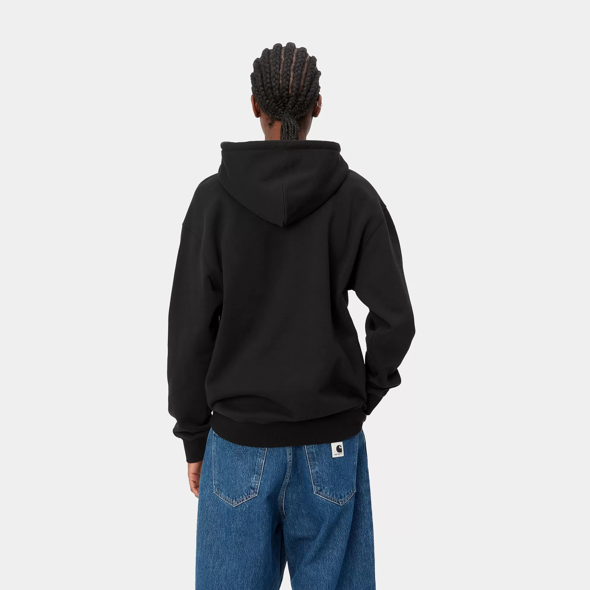 Sweats^Carhartt WIP W' Hooded Carhartt Sweatshirt Black / White