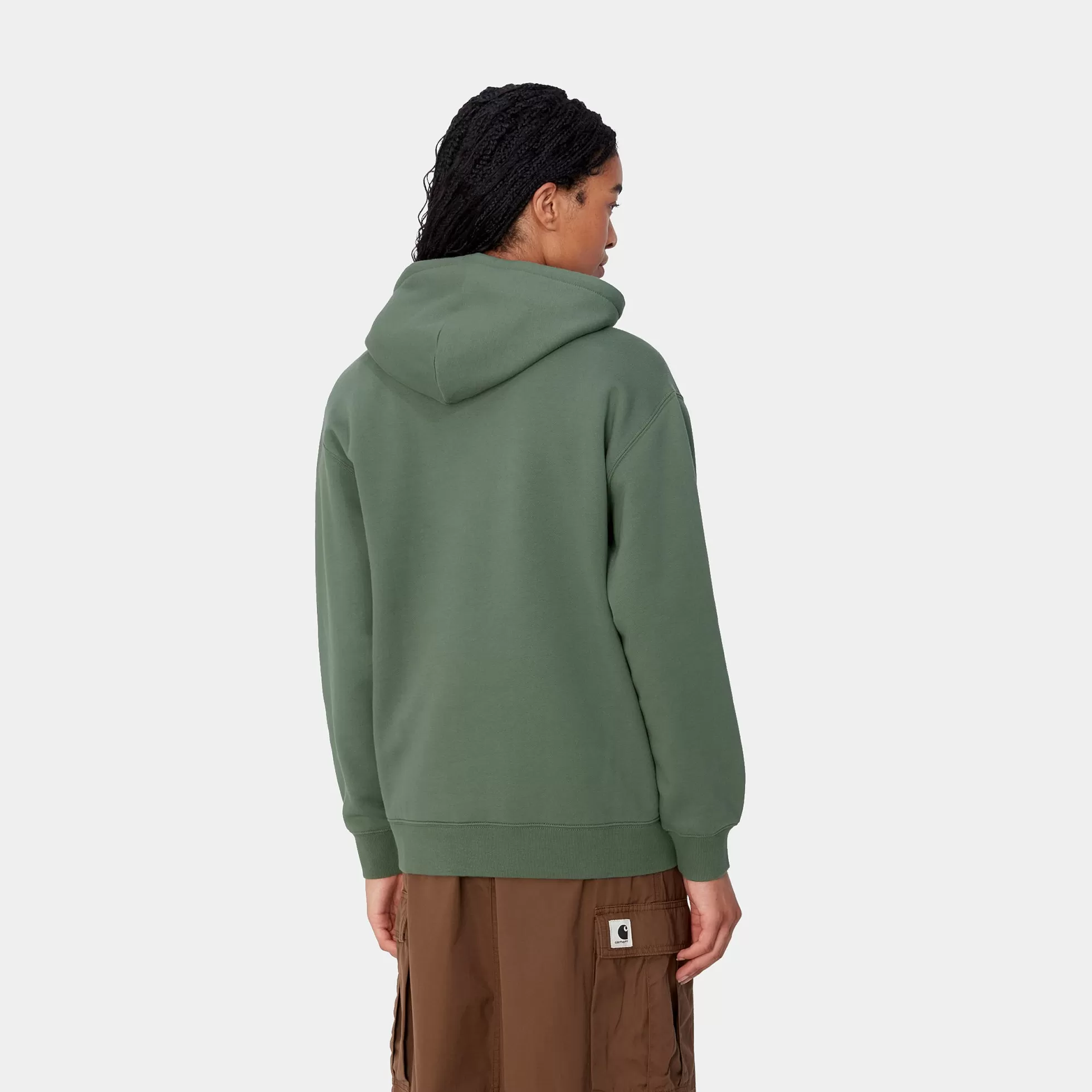 Sweats^Carhartt WIP W' Hooded Carhartt Sweatshirt Duck Green / Aura