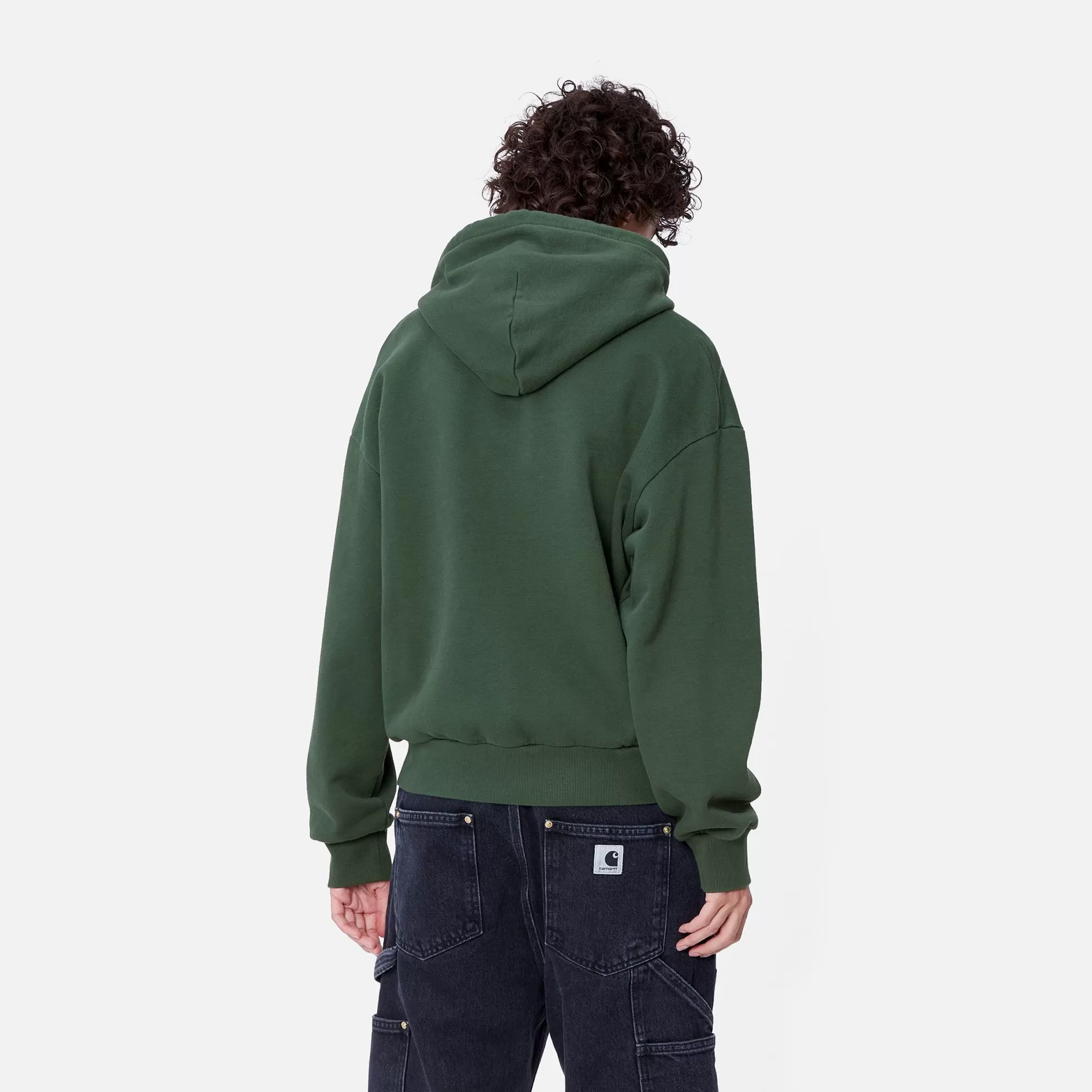 Sweats^Carhartt WIP W' Hooded Casey Sweatshirt Sycamore Tree / Silver