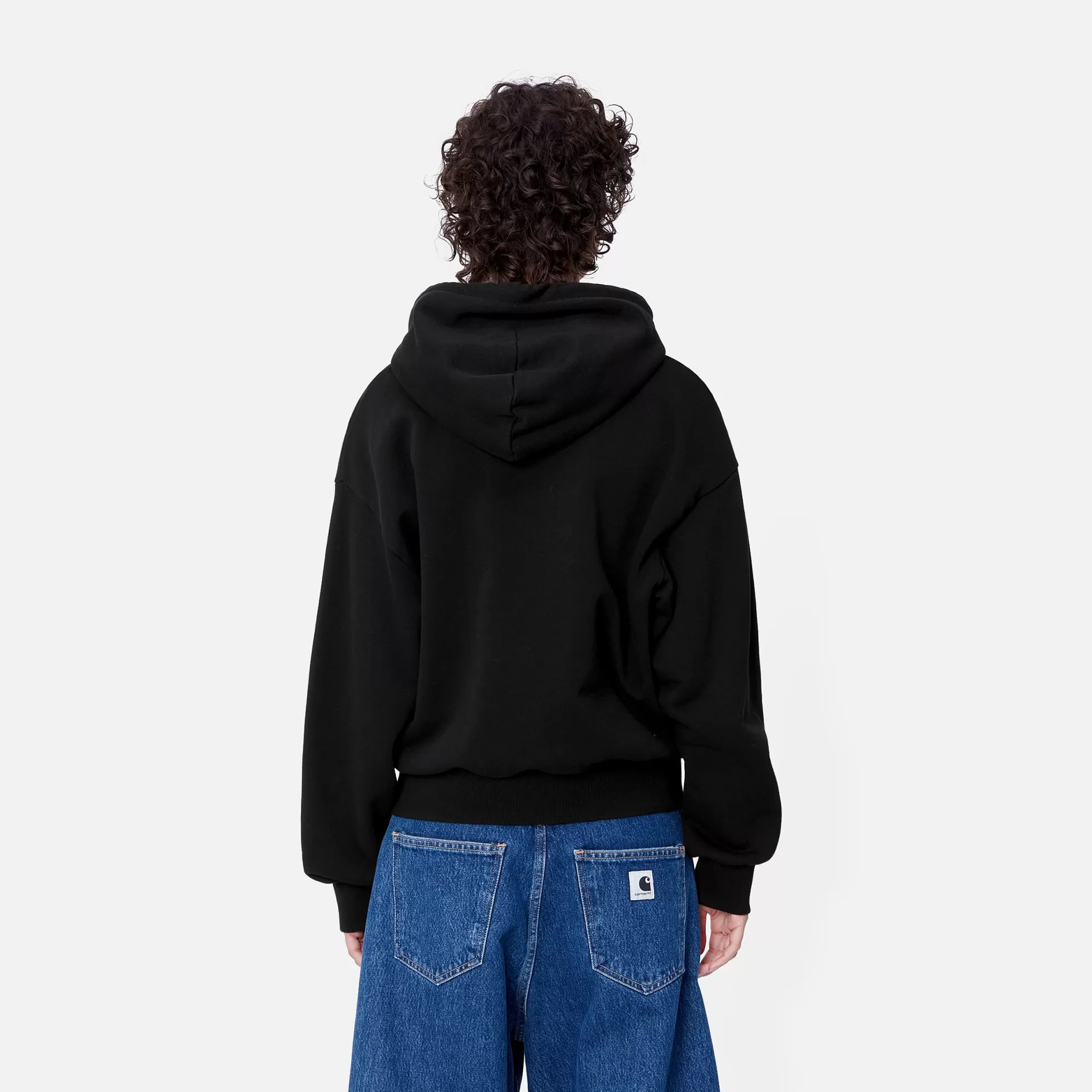 Sweats^Carhartt WIP W' Hooded Casey Sweatshirt Black / Silver