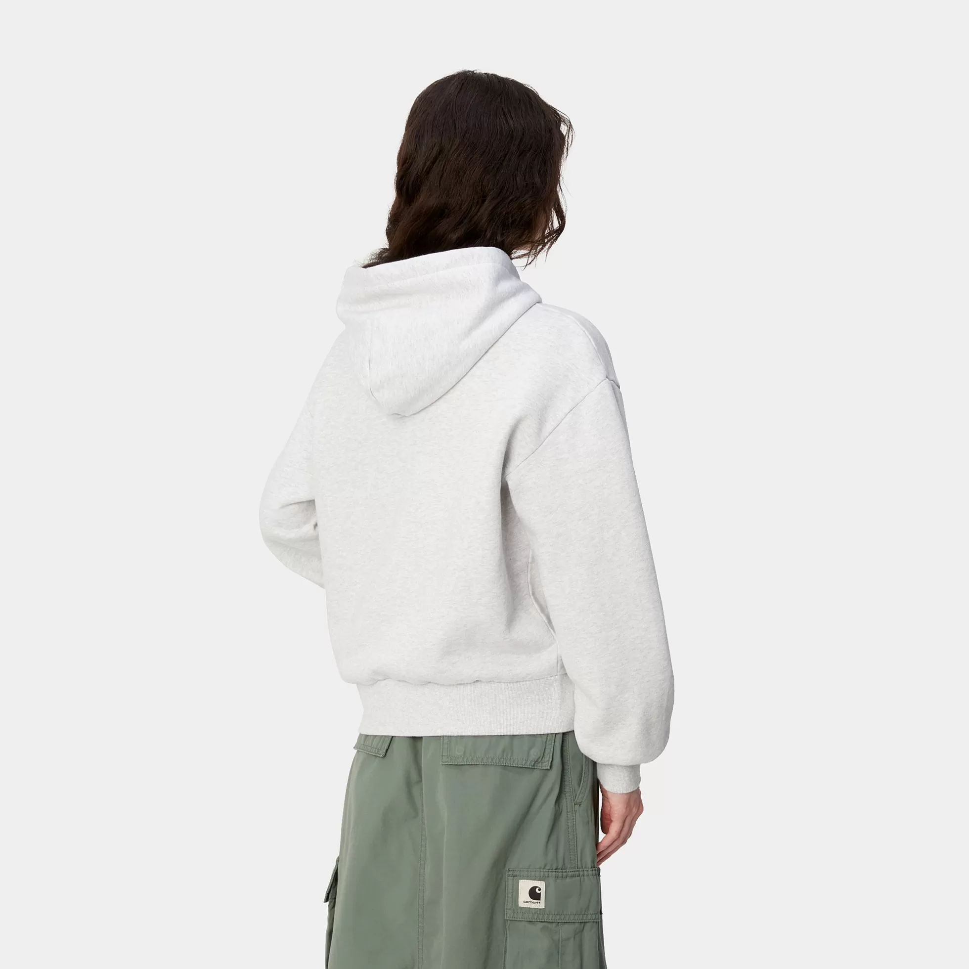 Sweats^Carhartt WIP W' Hooded Casey Sweatshirt Ash Heather / Silver