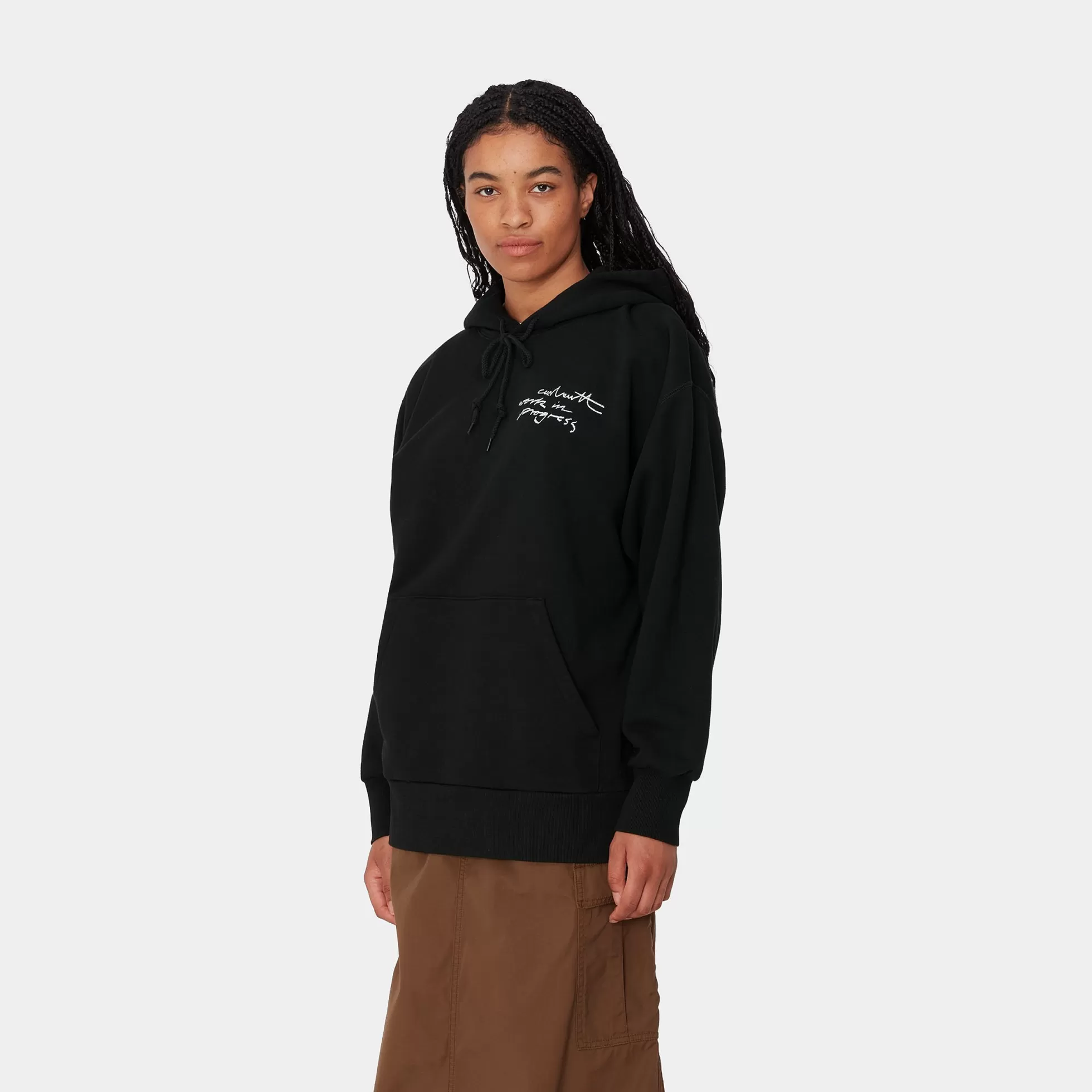 Sweats^Carhartt WIP W' Hooded Lips Sweat Black