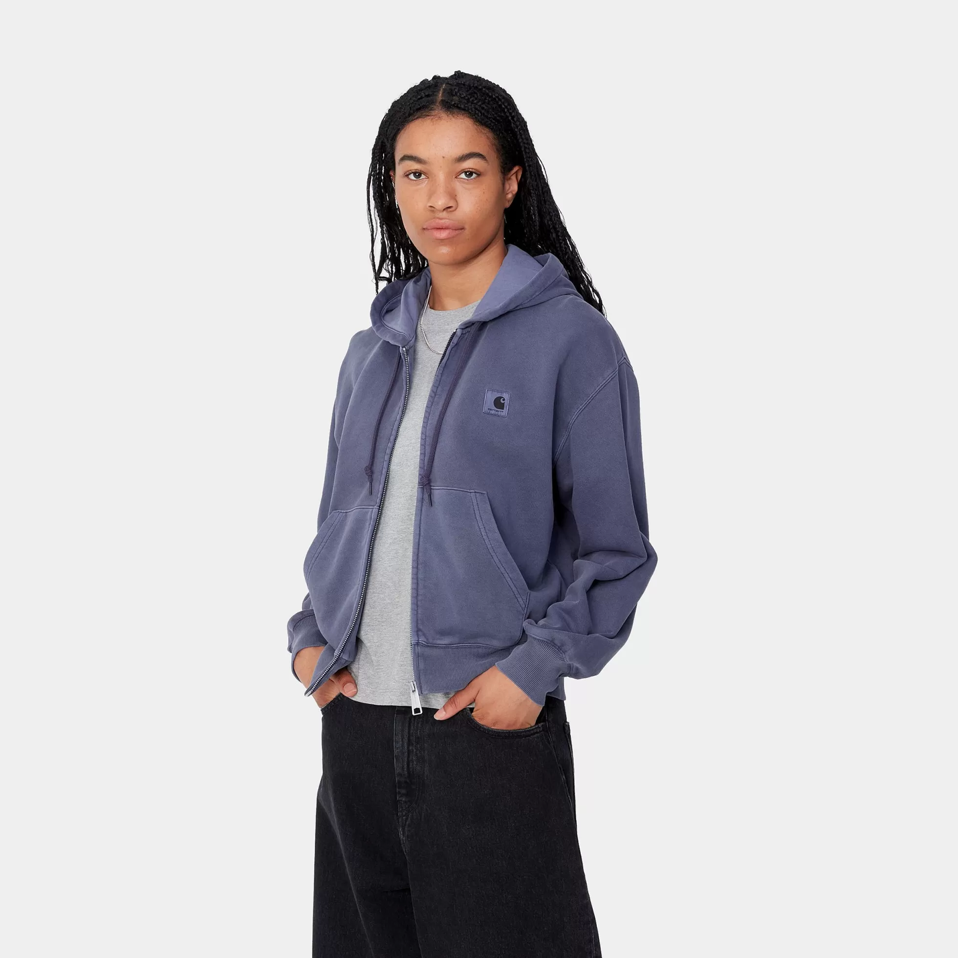 Sweats^Carhartt WIP W' Hooded Nelson Jacket Aura