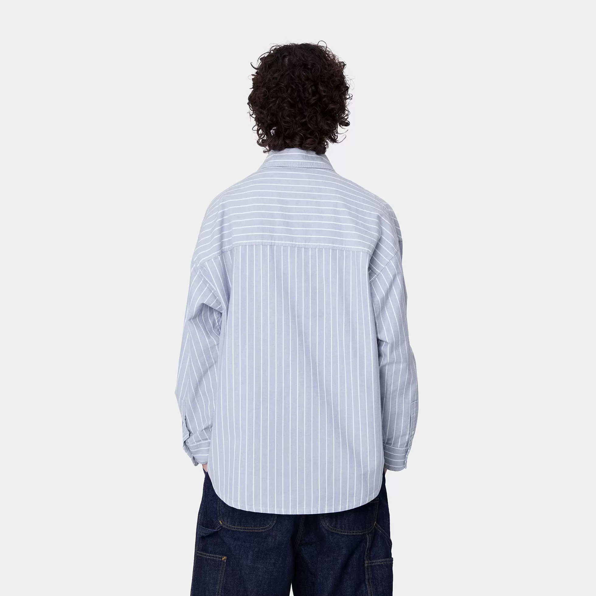 Chemises^Carhartt WIP W' L/S Dowlen Shirt Dowlen Stripe, Bleach / White