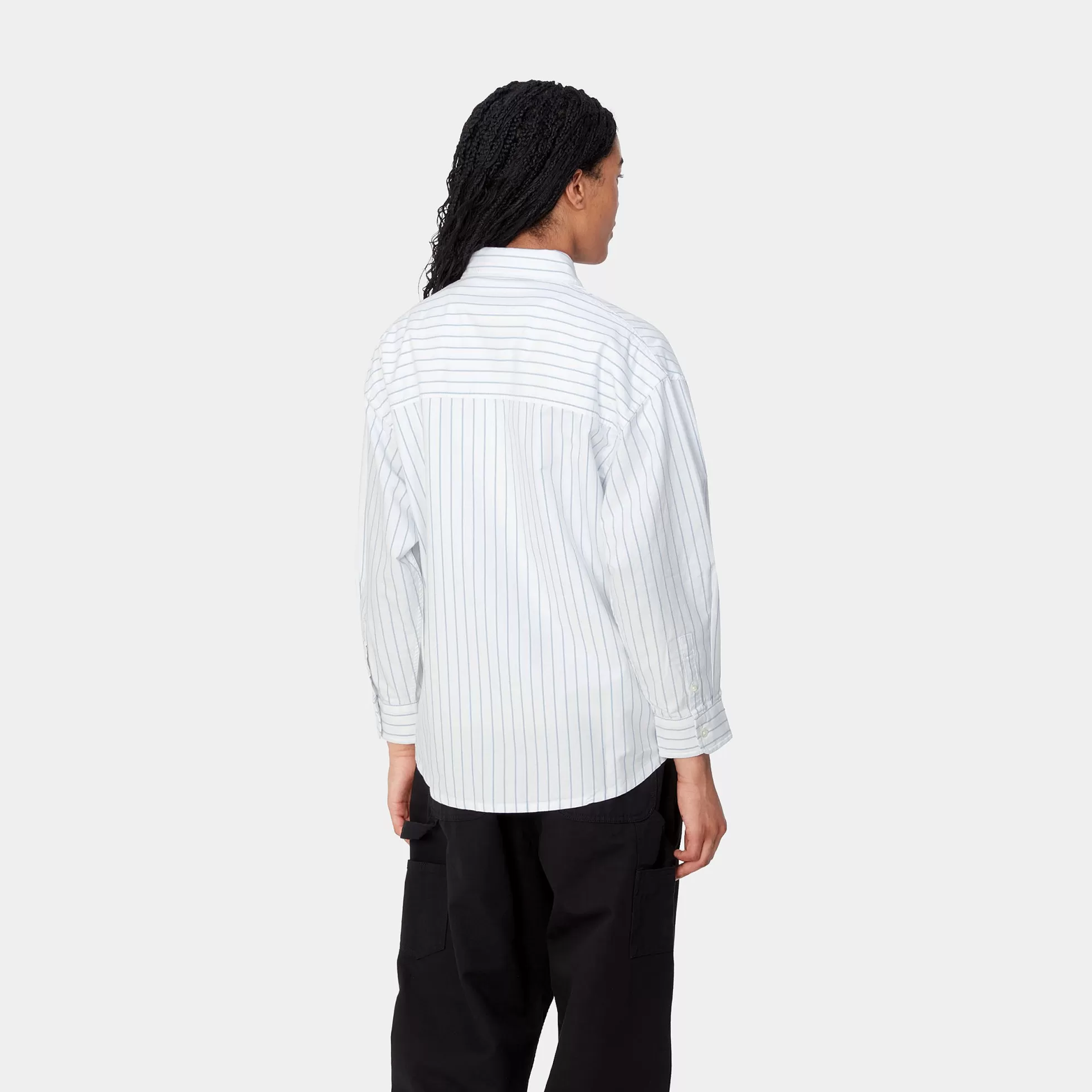 Chemises^Carhartt WIP W' L/S Dowlen Shirt Dowlen Stripe, White / White