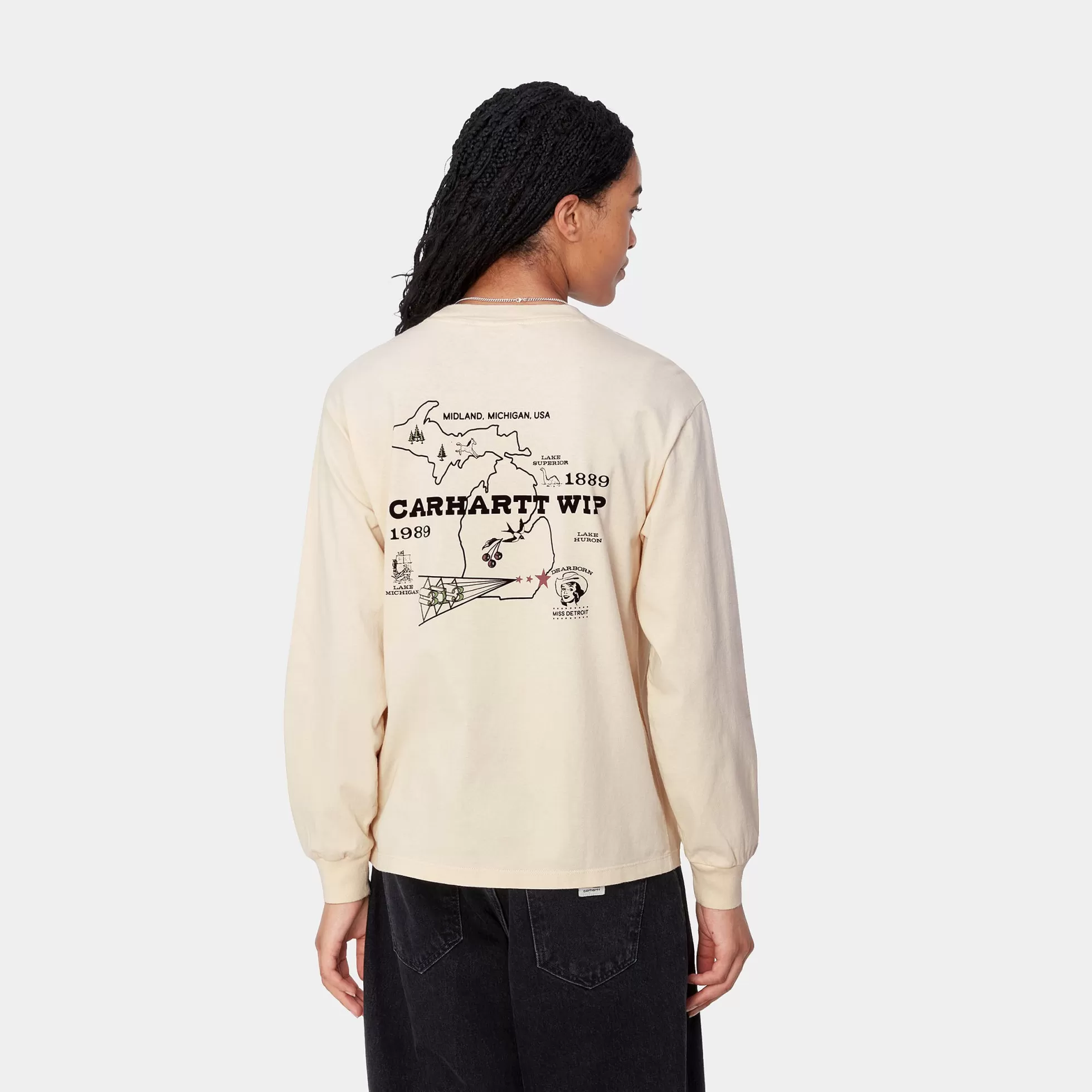 T-Shirts^Carhartt WIP W' L/S Home State T-Shirt Natural