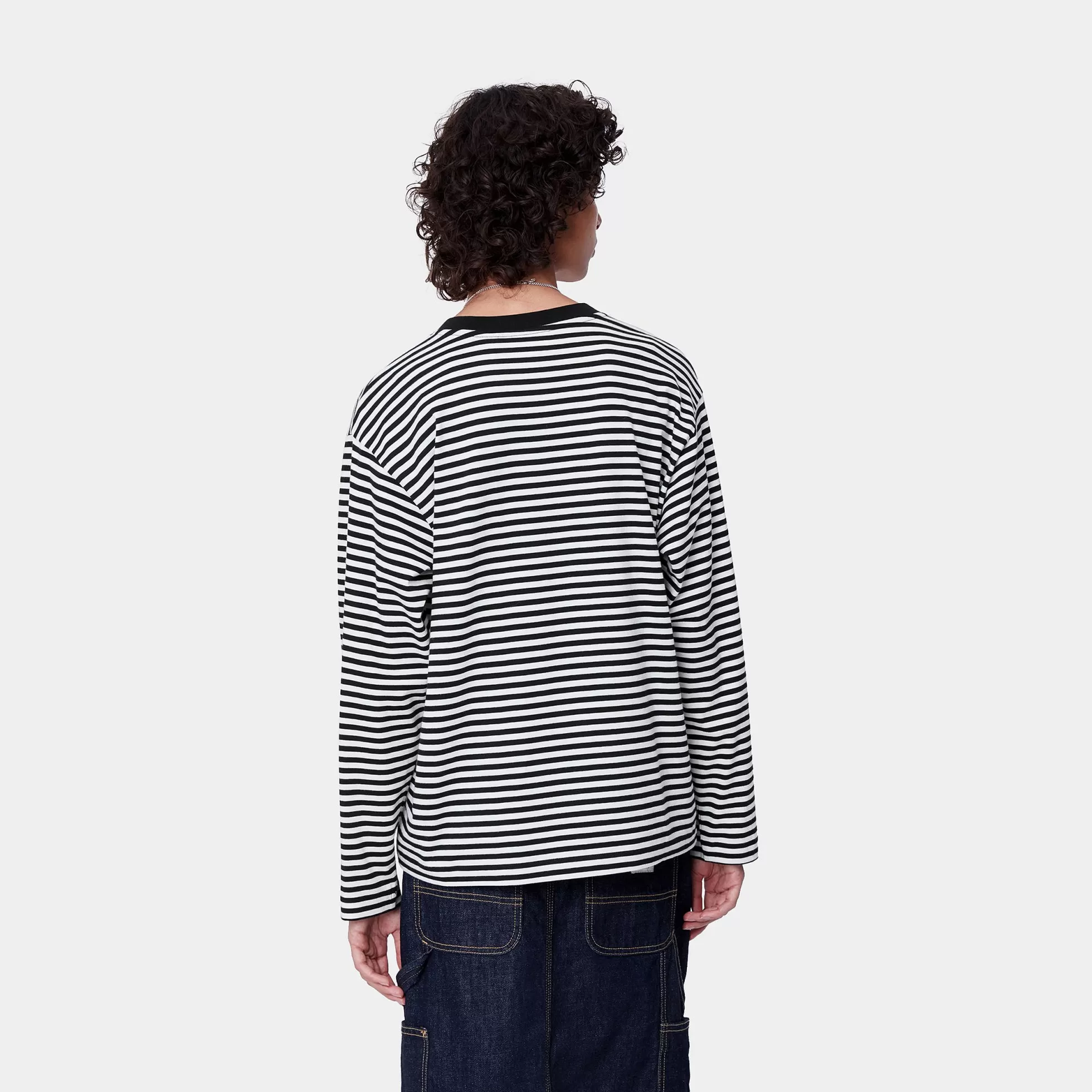 T-Shirts^Carhartt WIP W' L/S Verner T-Shirt Verner stripe, Black / Wax