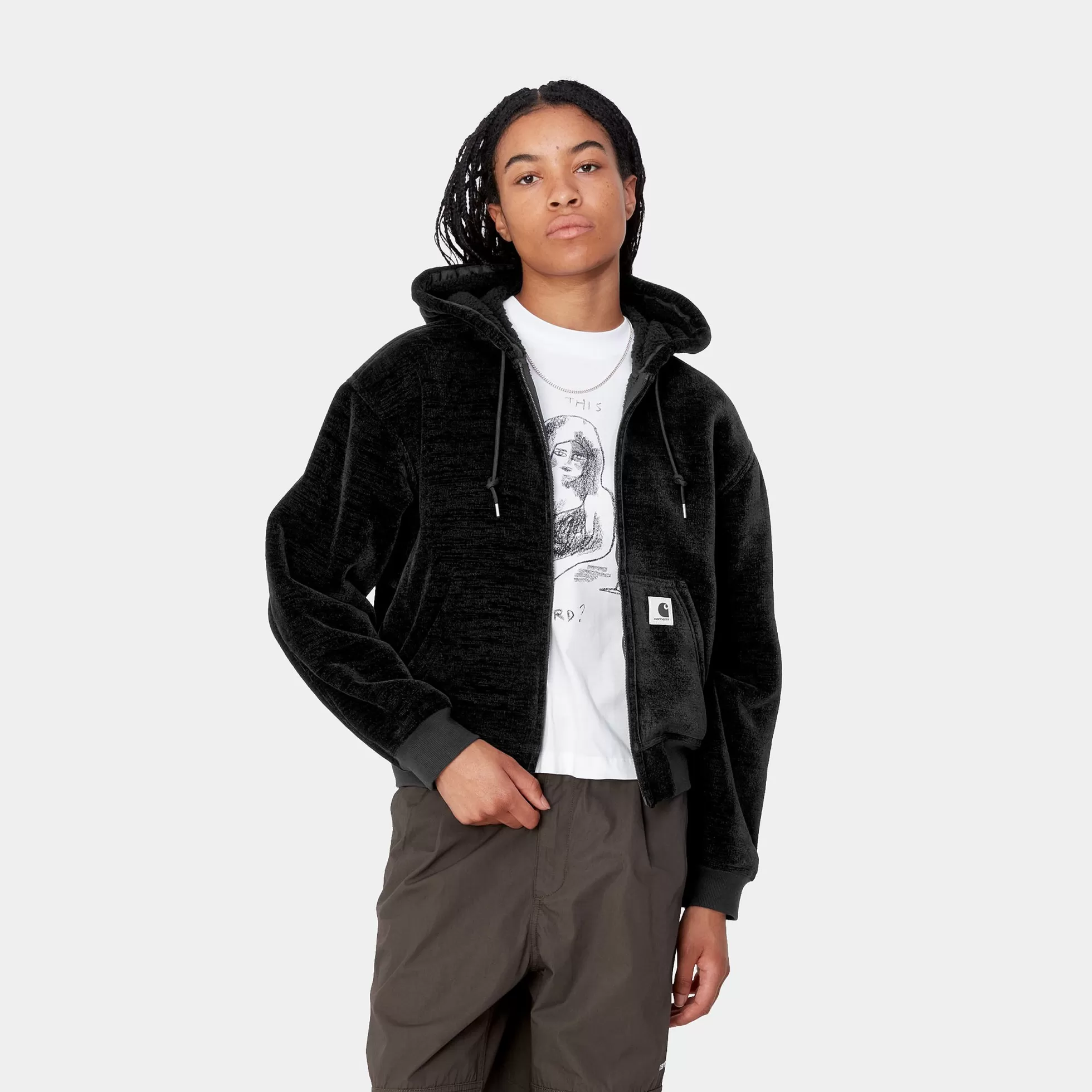 Vestes^Carhartt WIP W' OG Active Sweat Jacket Black