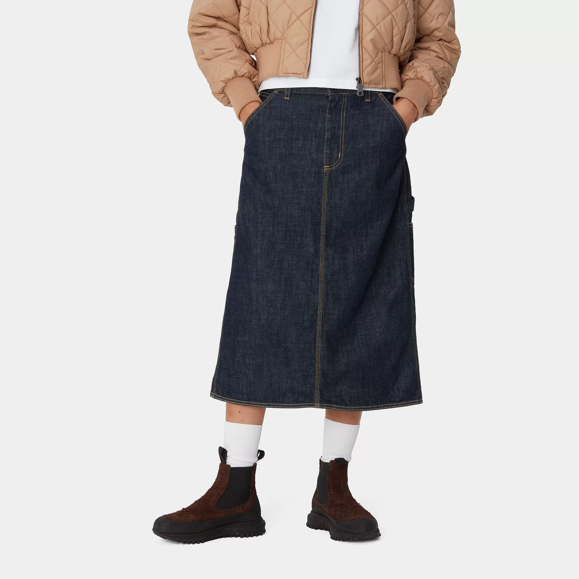 Robes & Jupes^Carhartt WIP W' Single Knee Skirt Blue