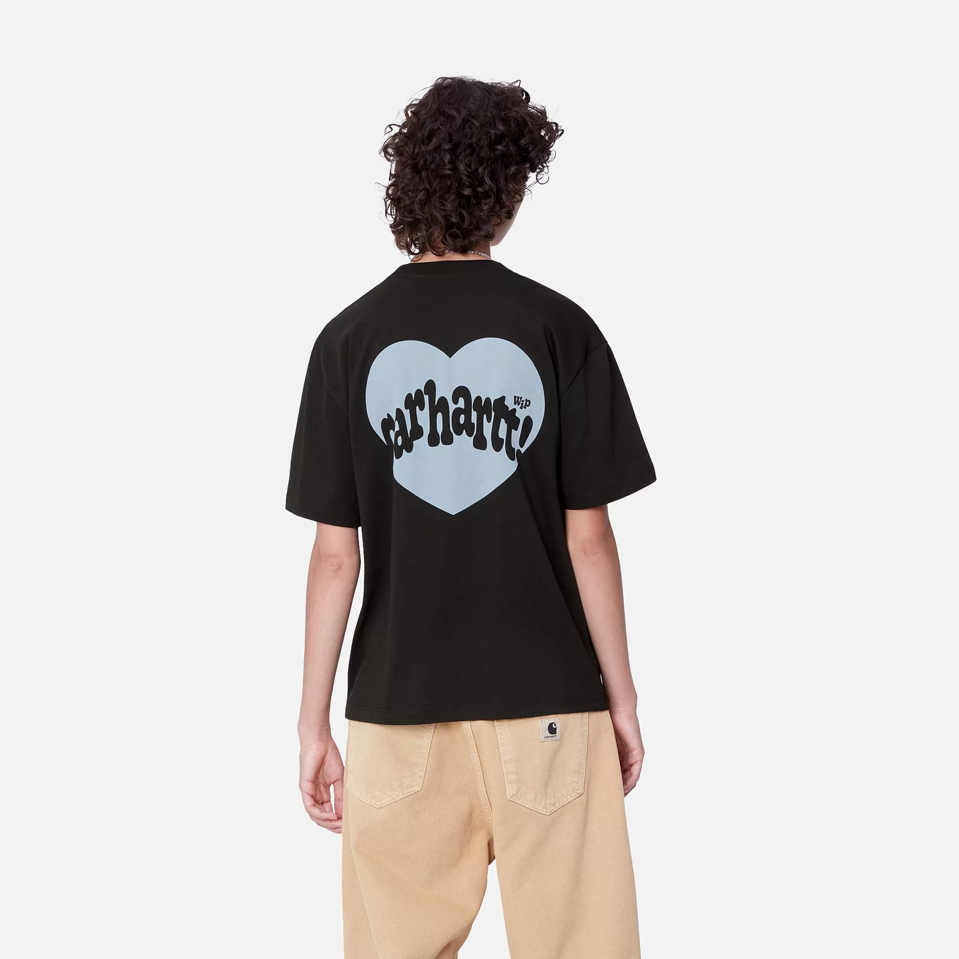 T-Shirts^Carhartt WIP W' S/S Amour T-Shirt Black / Misty Sky