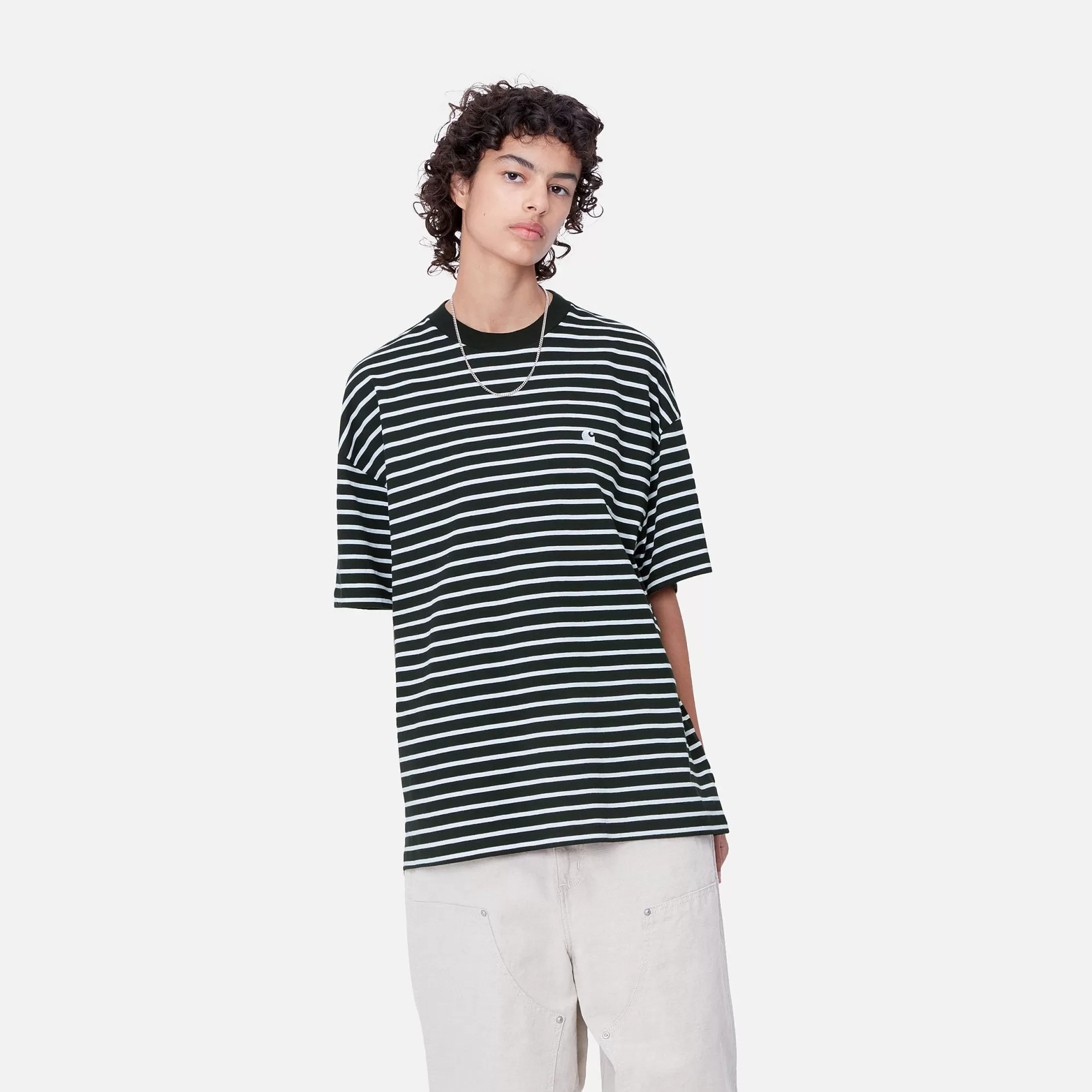 T-Shirts^Carhartt WIP W' S/S Bryna T-Shirt Bryna Stripe, Black / White