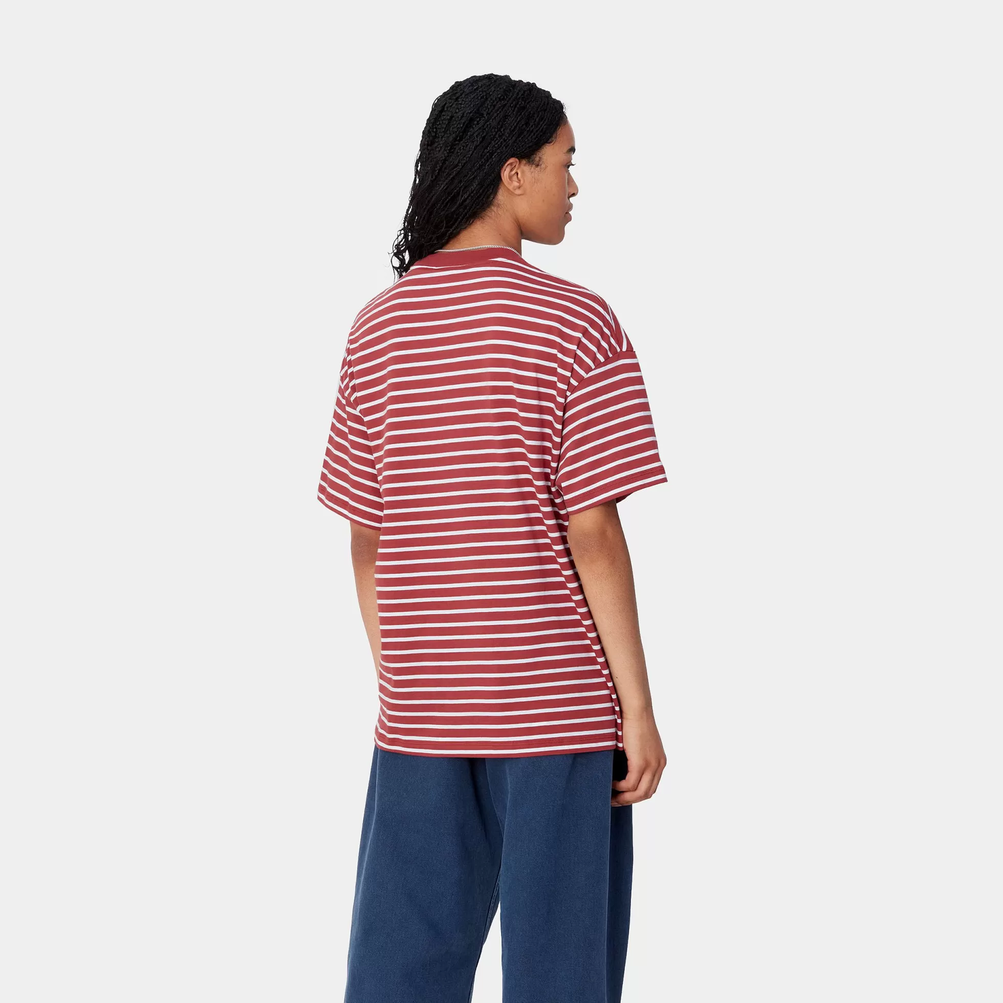 T-Shirts^Carhartt WIP W' S/S Bryna T-Shirt Bryna Stripe, Tuscany / White