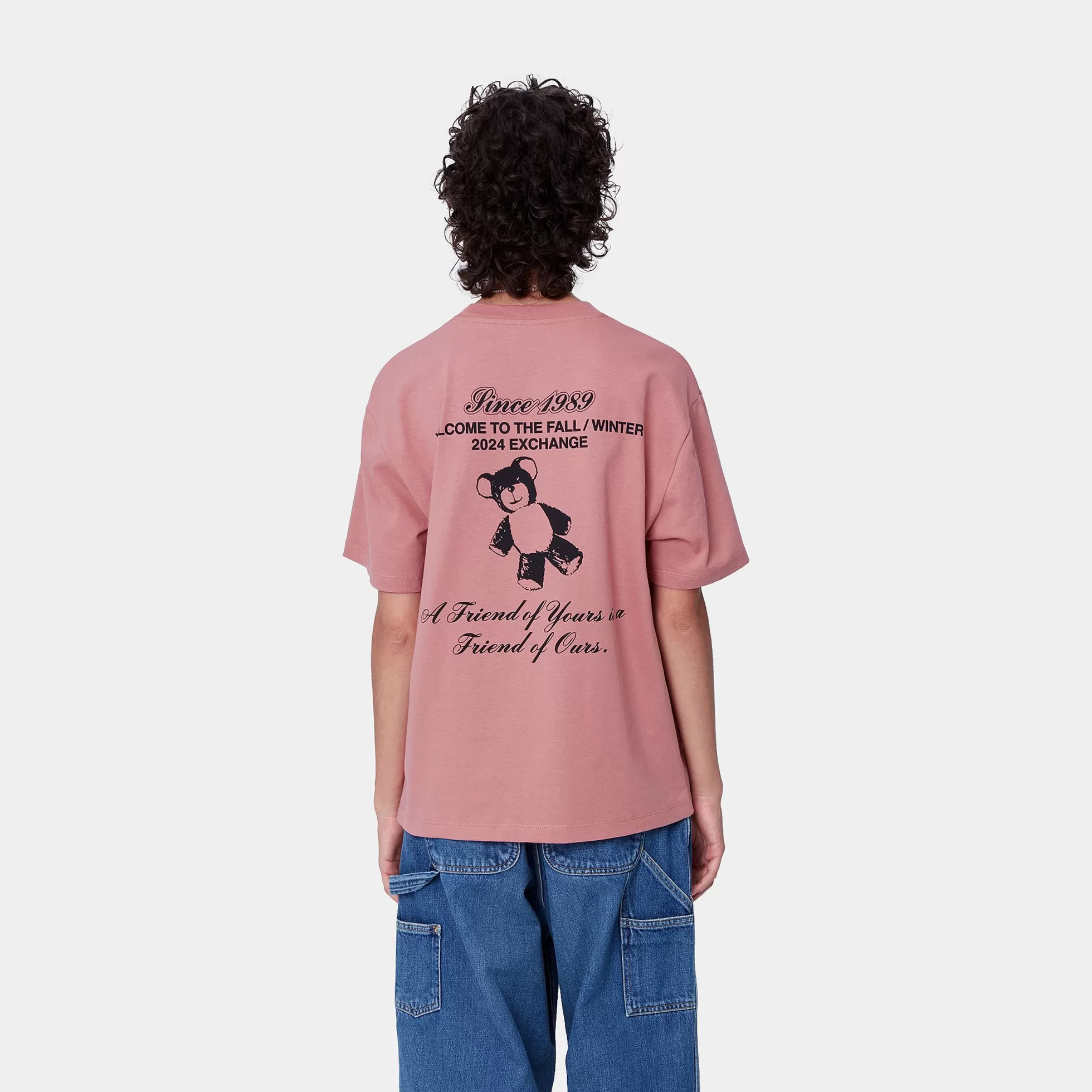 T-Shirts^Carhartt WIP W' S/S Exchange T-Shirt Dusty Rose / Black