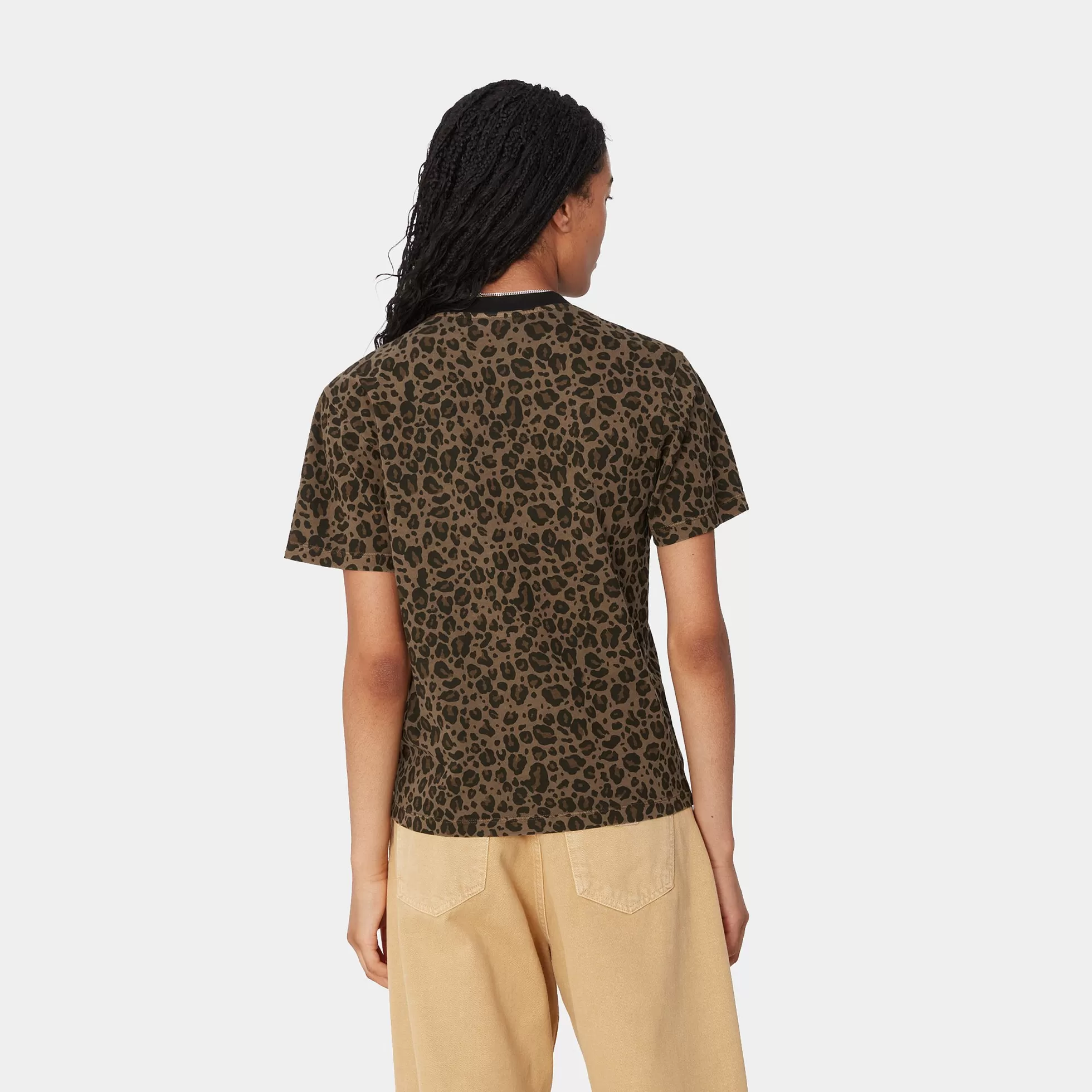 T-Shirts^Carhartt WIP W' S/S Leo Pocket T-Shirt Camo Leo, Tamarind