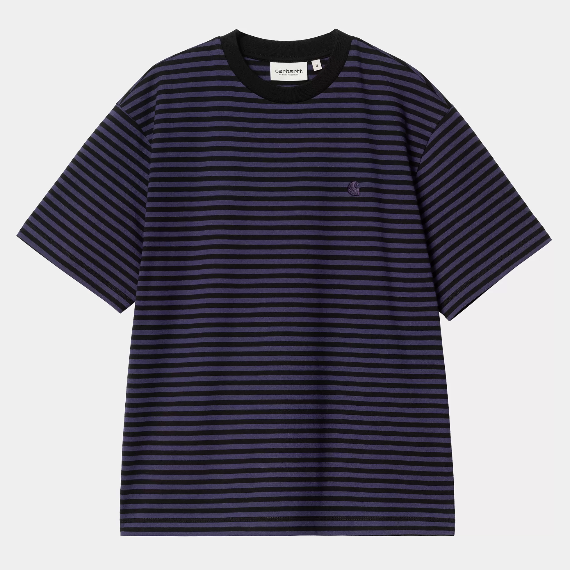 T-Shirts^Carhartt WIP W' S/S Verner T-Shirt Verner Stripe, Black / Aura