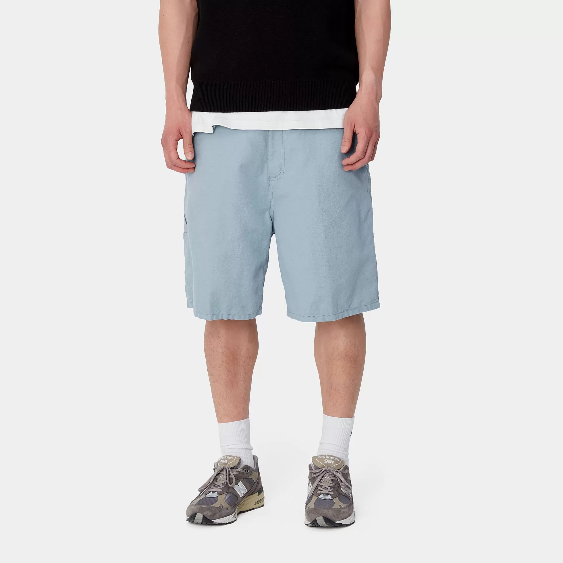 Shorts & Bain^Carhartt WIP Walter Single Knee Short Misty Sky