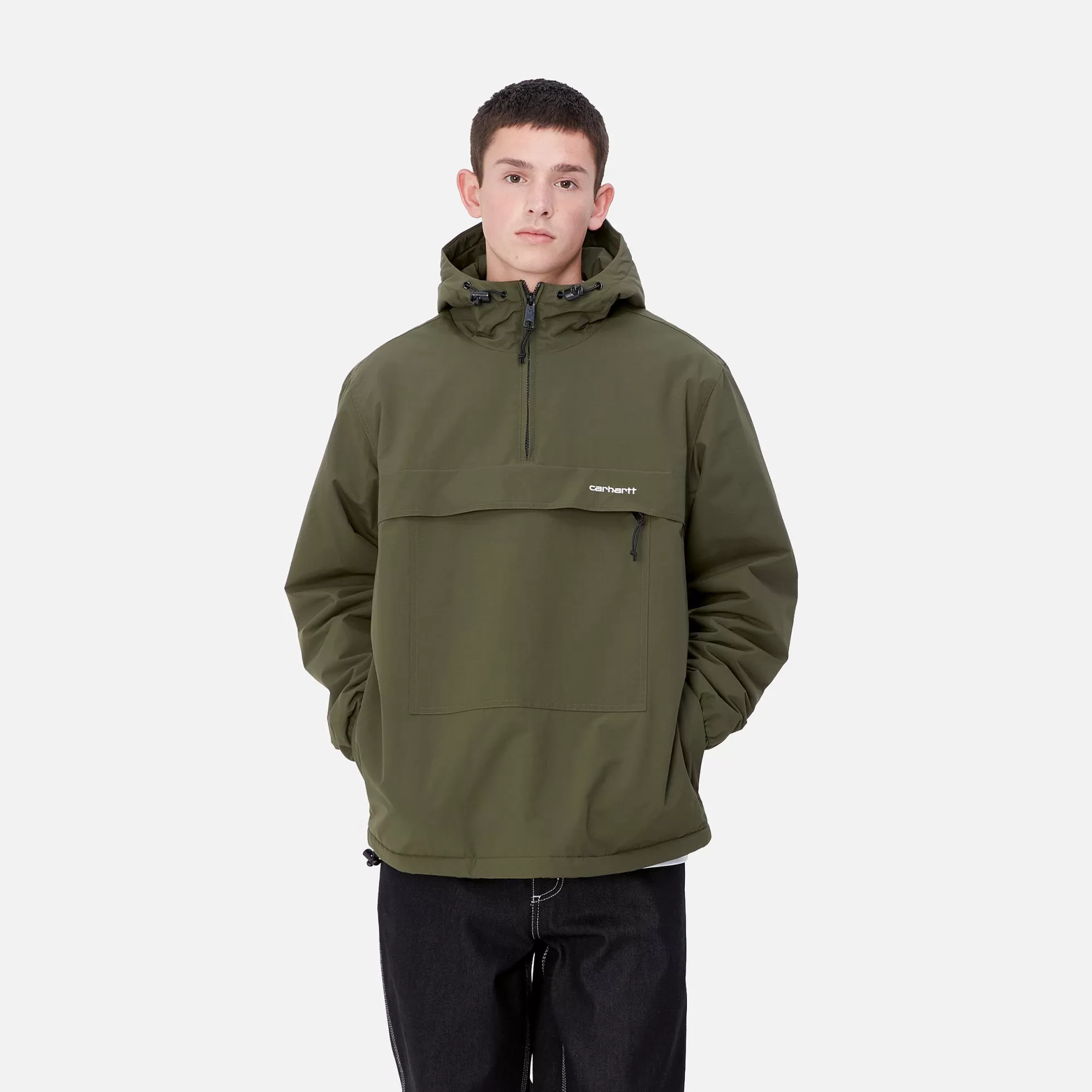 Vestes Et Manteaux^Carhartt WIP Windbreaker Pullover (Winter) Office Green / White