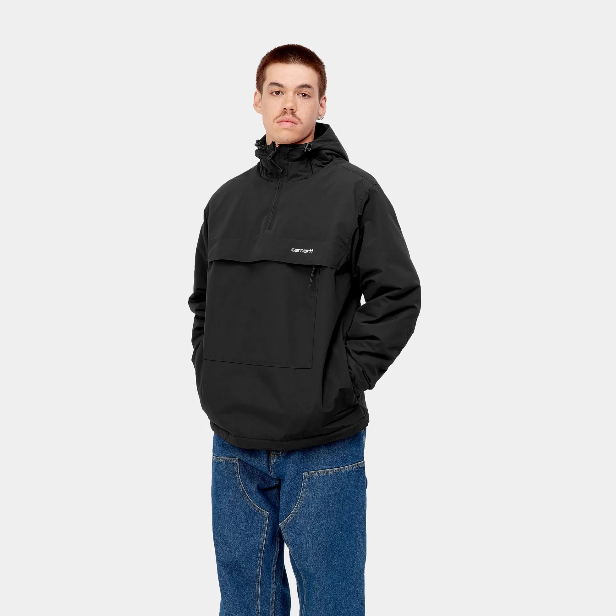 Vestes Et Manteaux^Carhartt WIP Windbreaker Pullover (Winter) Black / White